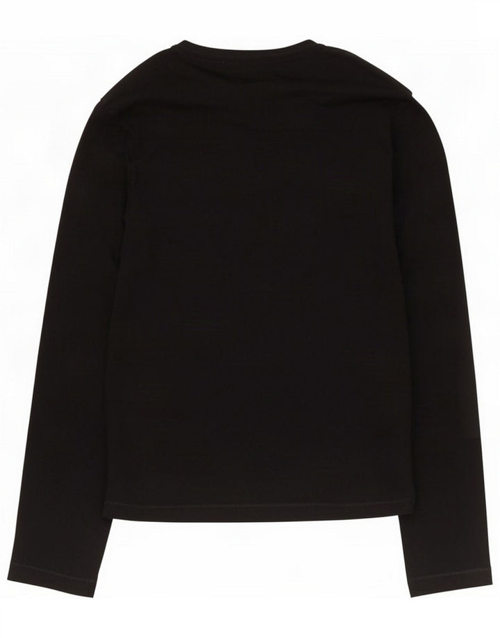 French Connection Top da uomo manica lunga medio cotone nero