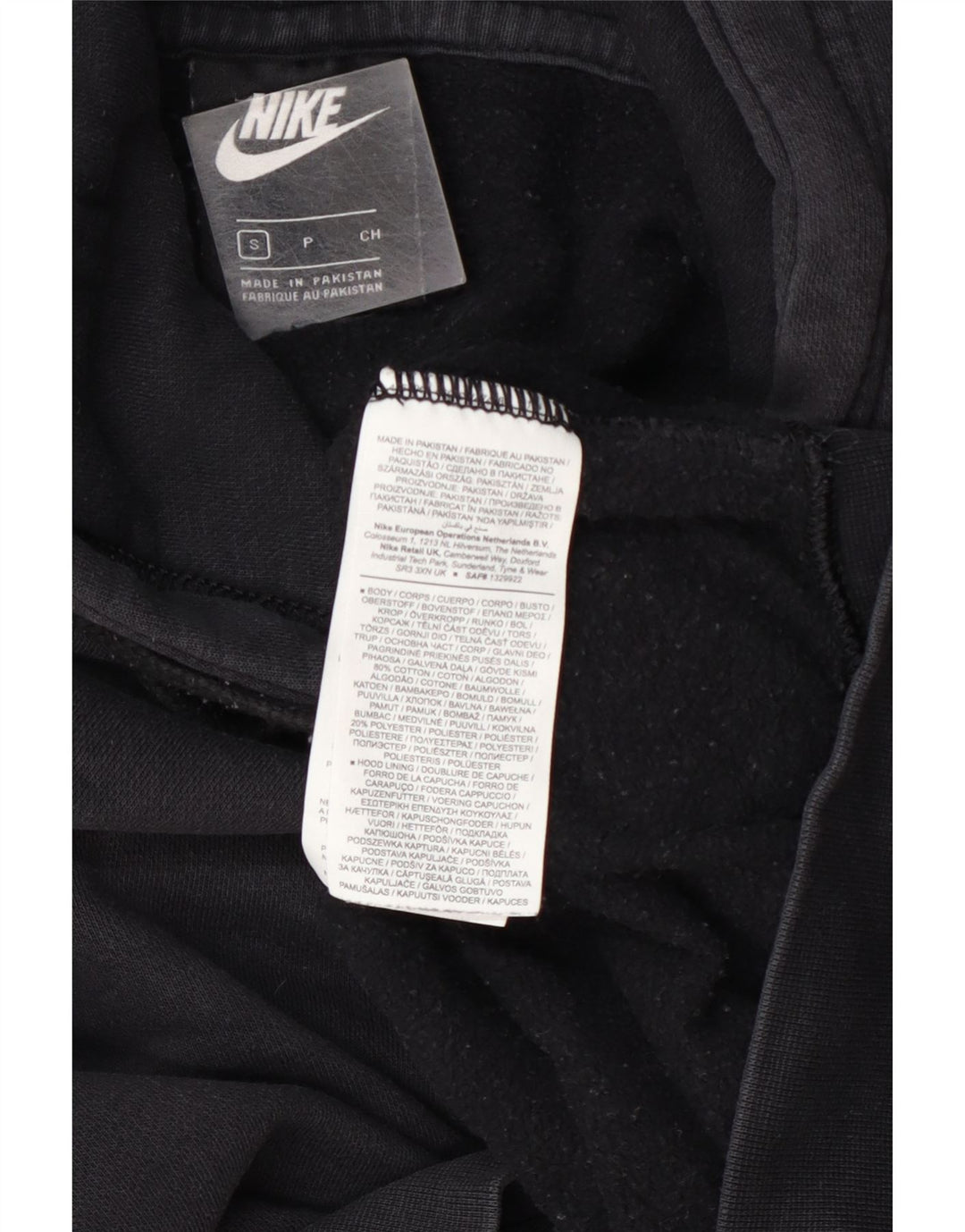 Felpa con cappuccio oversize da donna Nike UK 10 piccola in cotone grigio