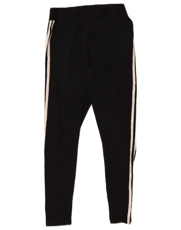 Leggings Adidas da donna UK 12/14 cotone a righe nere medie
