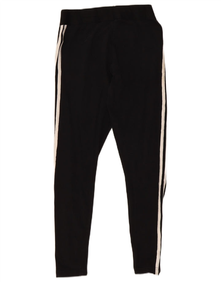Leggings Adidas da donna UK 12/14 cotone a righe nere medie