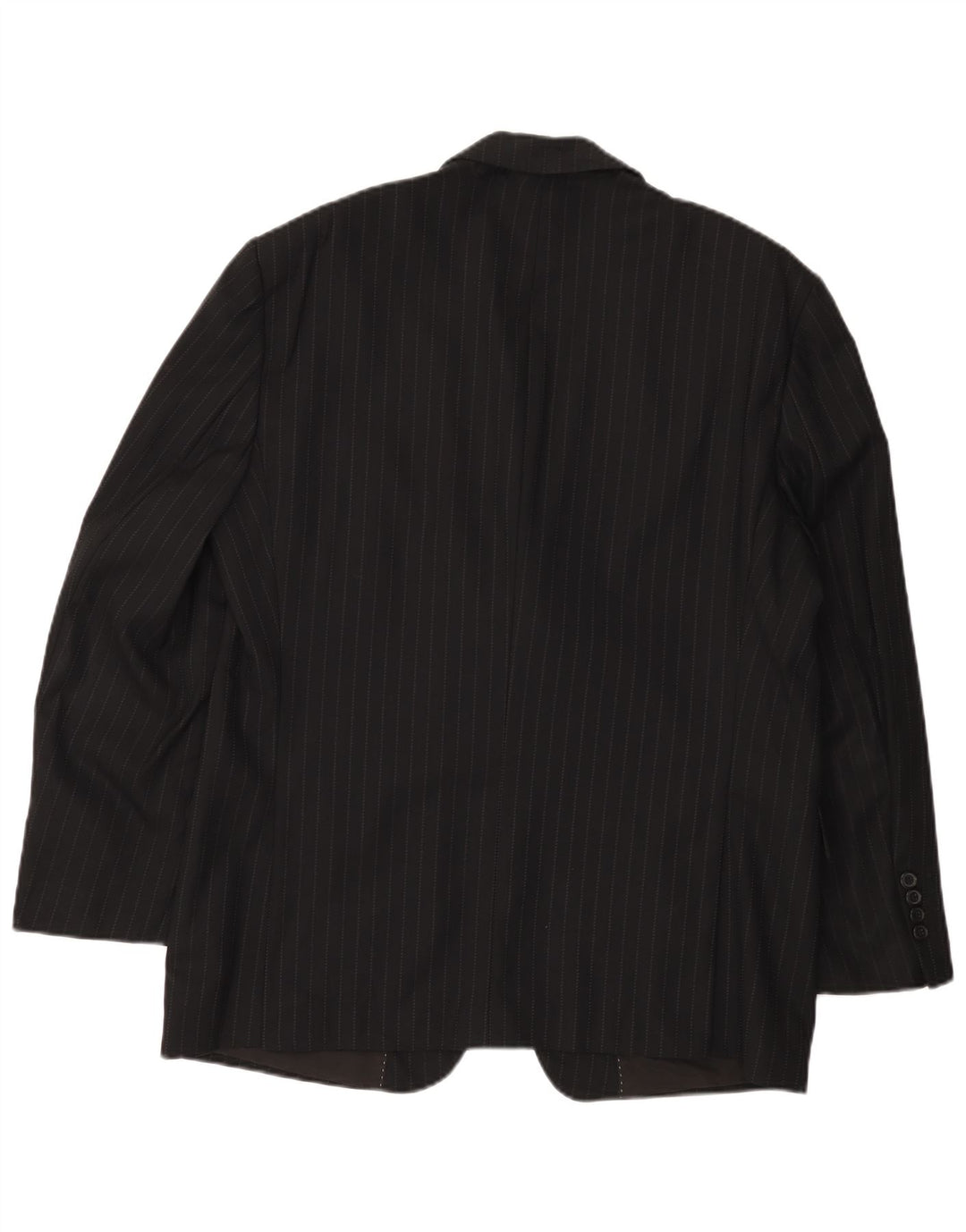 PIERRE CARDIN Giacca blazer da uomo a 2 bottoni UK 38 gessato medio nero