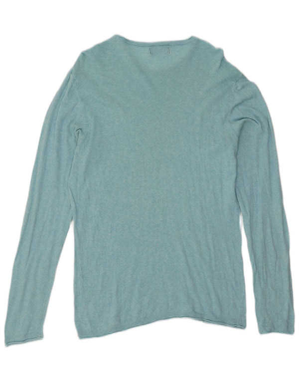 Maglione maglione girocollo da uomo Zara grande blu