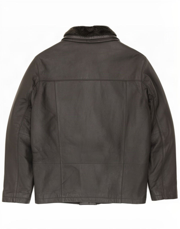 Giacca in pelle da uomo Zarro IT 52 XL Nera