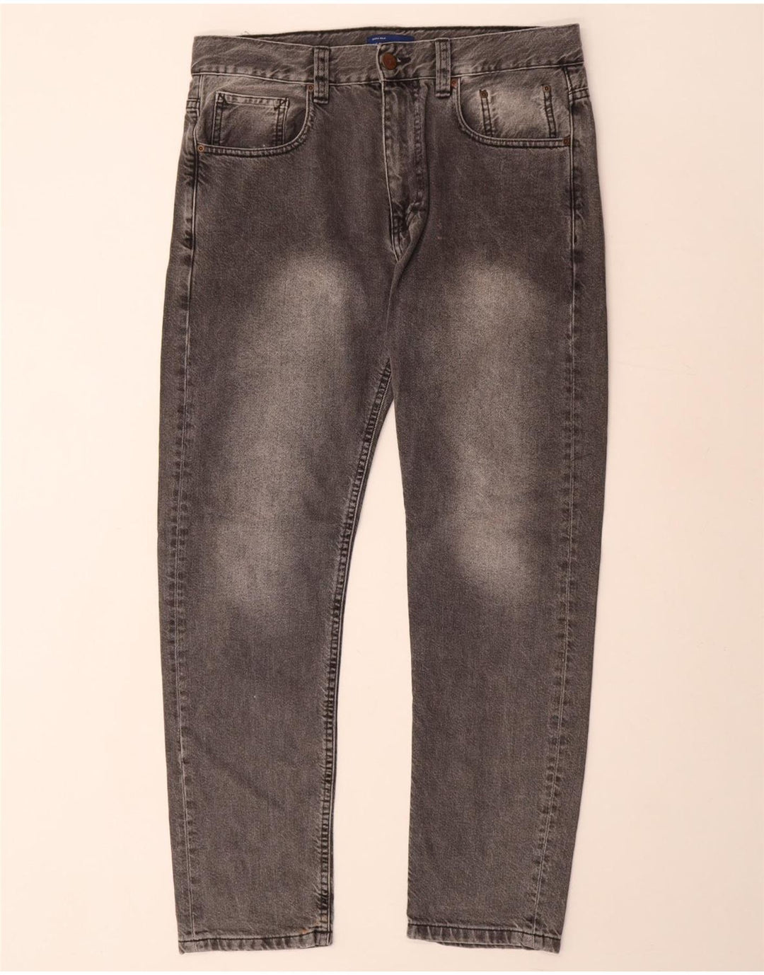 Jeans slim da uomo ZARA EU 40 medio W31 L29 cotone grigio