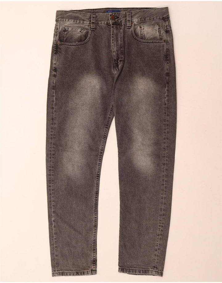 Jeans slim da uomo ZARA EU 40 medio W31 L29 cotone grigio