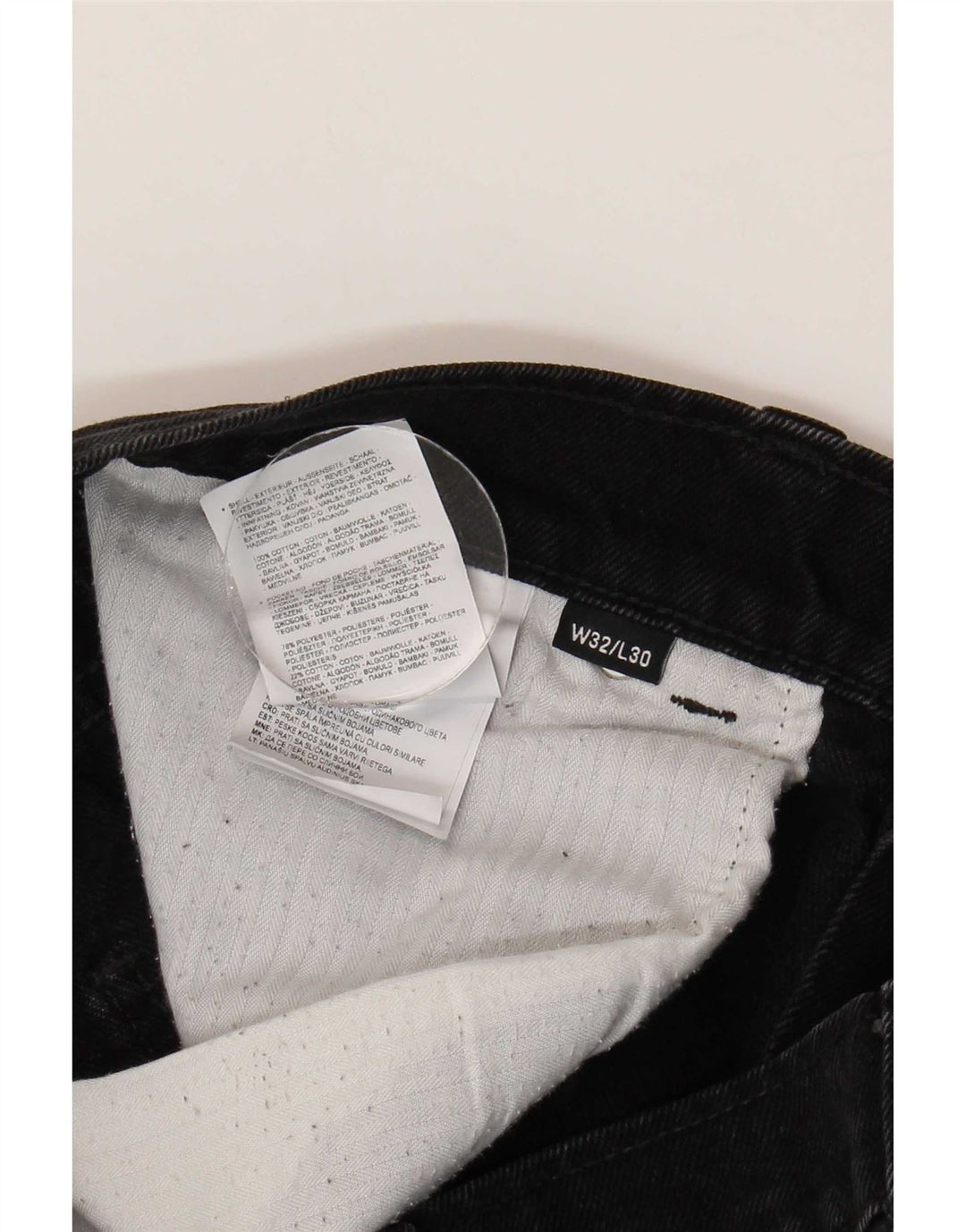 Jeans dritti da uomo Dickies W32 L30 cotone nero