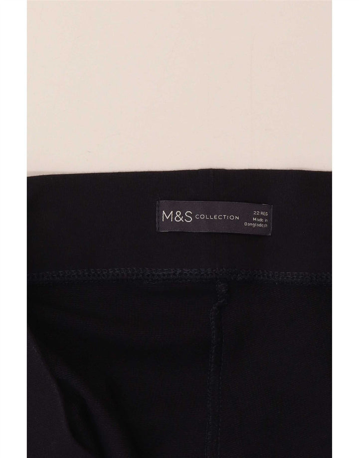 Leggings da donna Marks & Spencer UK 22 3XL Cotone blu navy