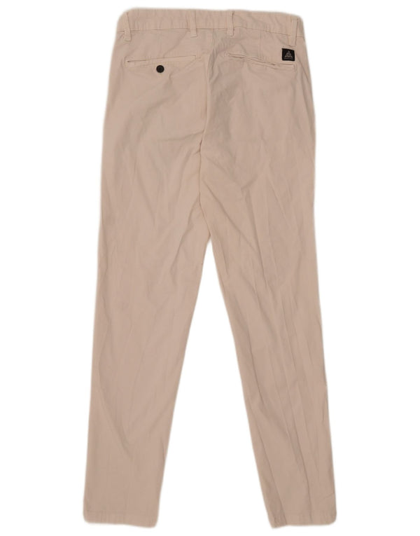 Zara Mens Slim Fit Chino Trousers EU 40 Medium W31 L29 Beige Cotton