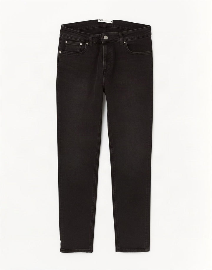 Jeans skinny da donna Zara EU 42 Large W32 L30 Neri