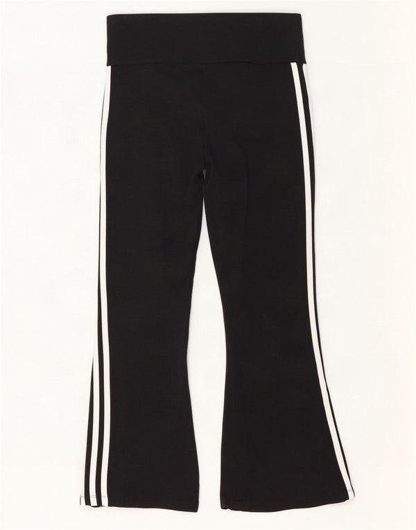Pantaloni da tuta Adidas da donna Flare UK 12/14 cotone nero medio
