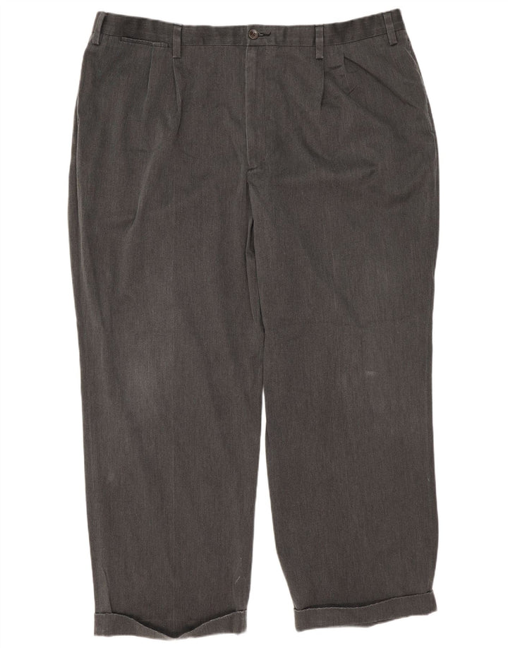 Pantaloni chino da uomo dalla vestibilità comoda EDDIE BAUER W46 L31 cotone nero