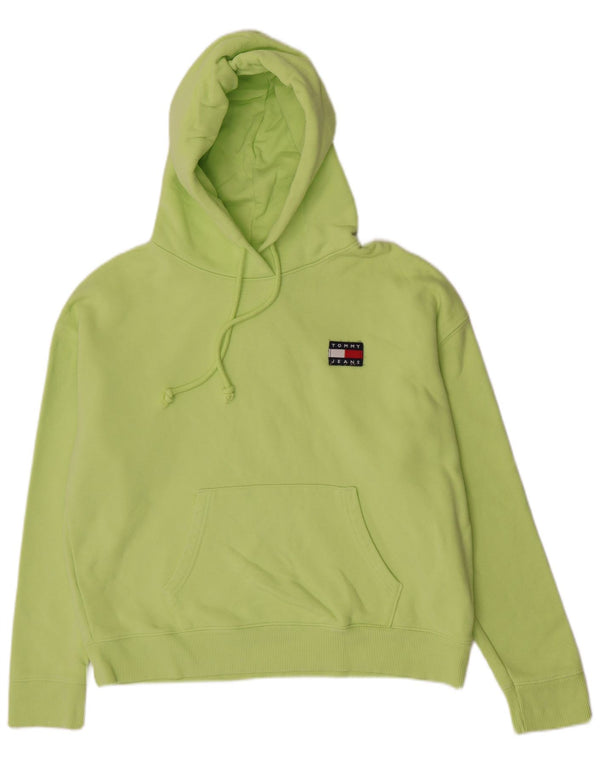 Maglione con cappuccio vestibilità rilassata da donna Tommy Hilfiger UK 16 grande cotone verde
