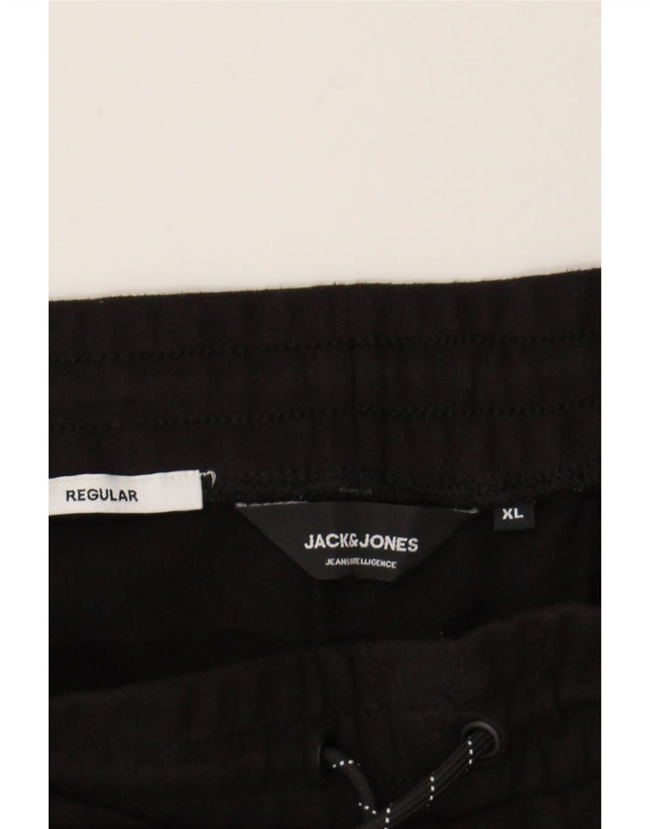 JACK & JONES Mens Regular Sport Shorts XL Black Polyester Vintage Jack & Jones and Second-Hand Jack & Jones from Messina Hembry 