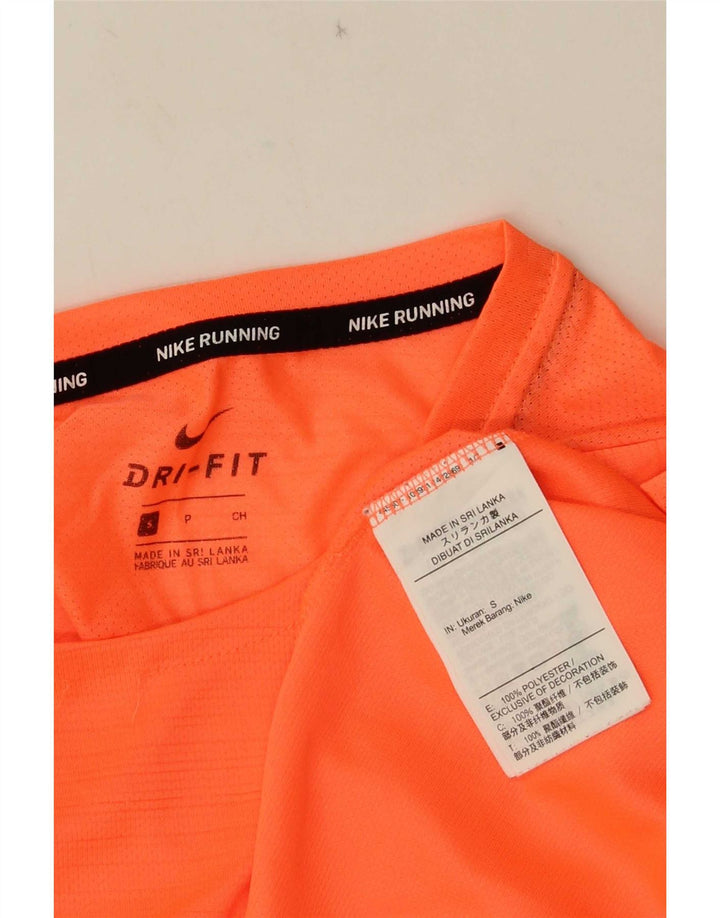 T-shirt Nike Dri Fit da uomo, piccola, in poliestere arancione