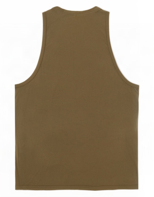 Canotta grafica da uomo Diesel grande color cachi