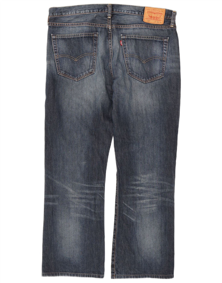Levi's Uomo 527 Bootcut Jeans W38 L30 Blu Navy Cotone
