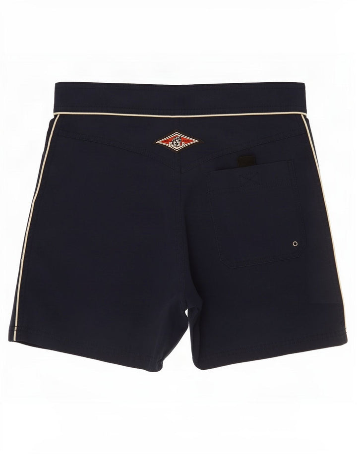 Pantaloncini da bagno da uomo Bear piccoli in poliestere blu navy