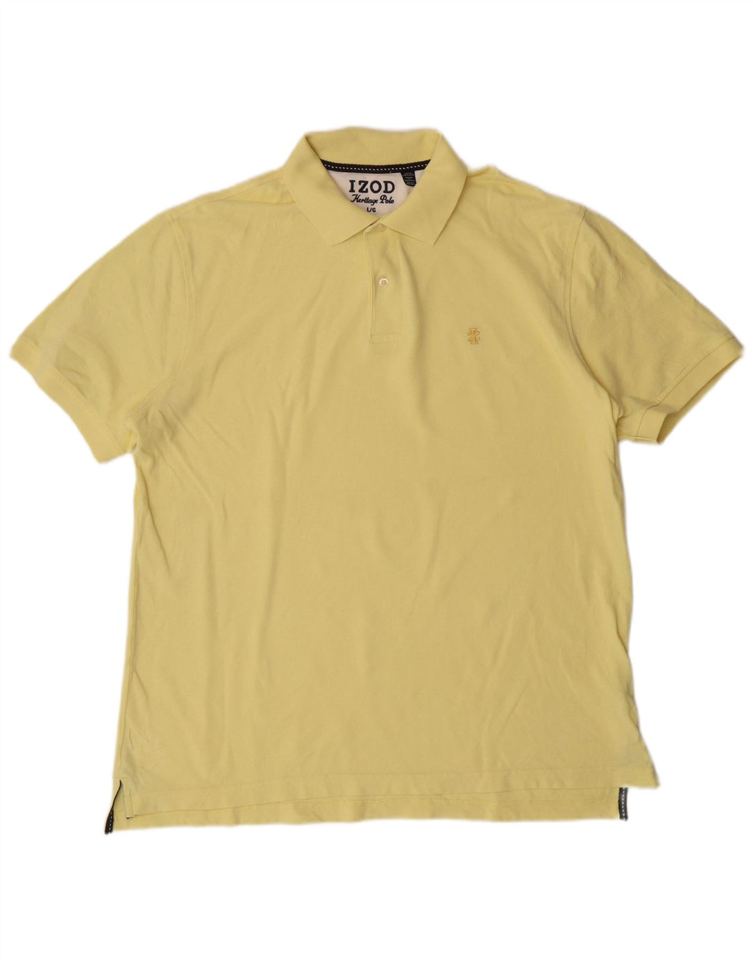 Polo da uomo Izod grande in cotone giallo