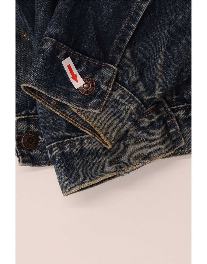 Levi's Uomo 70503 Giacca di jeans UK 40 Large Blu Cotone
