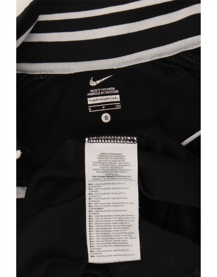 NIKE Womens Tracksuit Top Jacket UK 10 Small Black Polyester