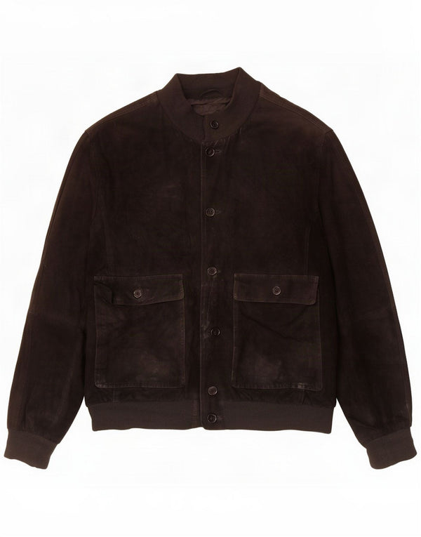 Gimo's Giacca scamosciata da uomo UK 44 XL Pelle nera