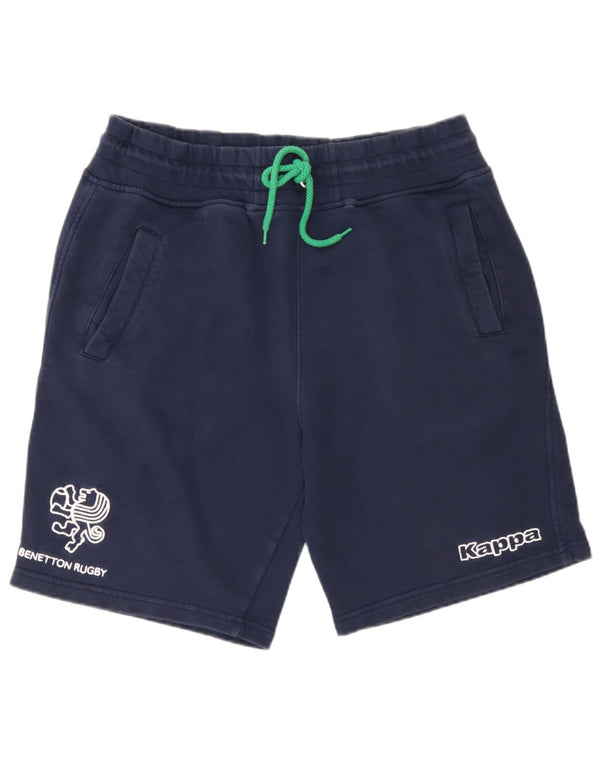 Pantaloncini sportivi grafici da uomo Kappa grandi in cotone blu navy