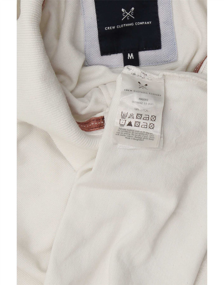 Crew Clothing Polo da uomo in cotone bianco medio