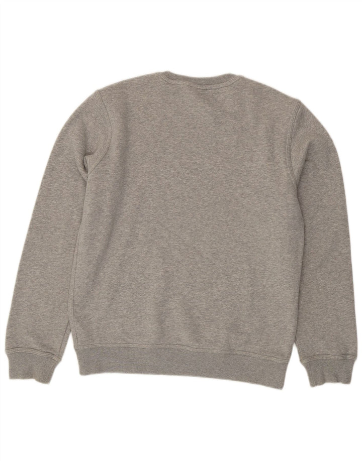 Felpa Nike da uomo in cotone chiazzato grigio medio