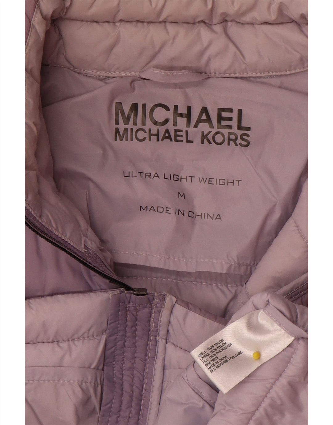 Giacca imbottita da donna Michael Kors UK 14 Nylon viola medio