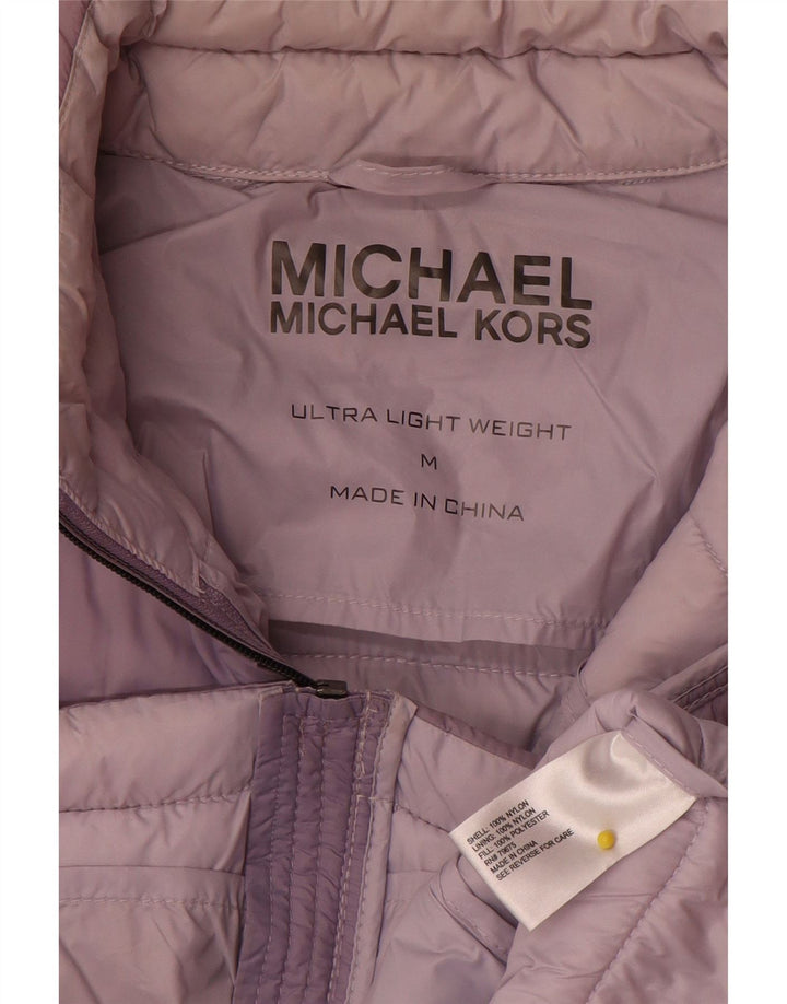 Giacca imbottita da donna Michael Kors UK 14 Nylon viola medio