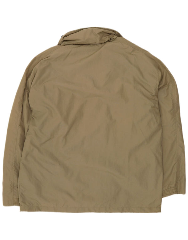 Giacca antipioggia con cappuccio da uomo Diadora UK 40 Large Khaki Sports