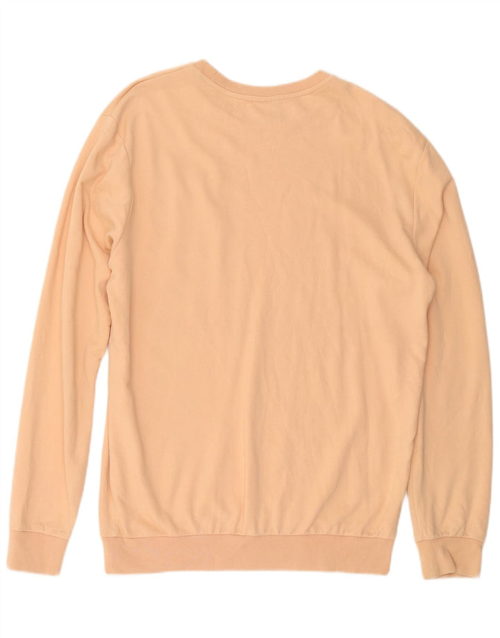 Felpa oversize da donna PUMA, maglione UK 14, cotone giallo medio