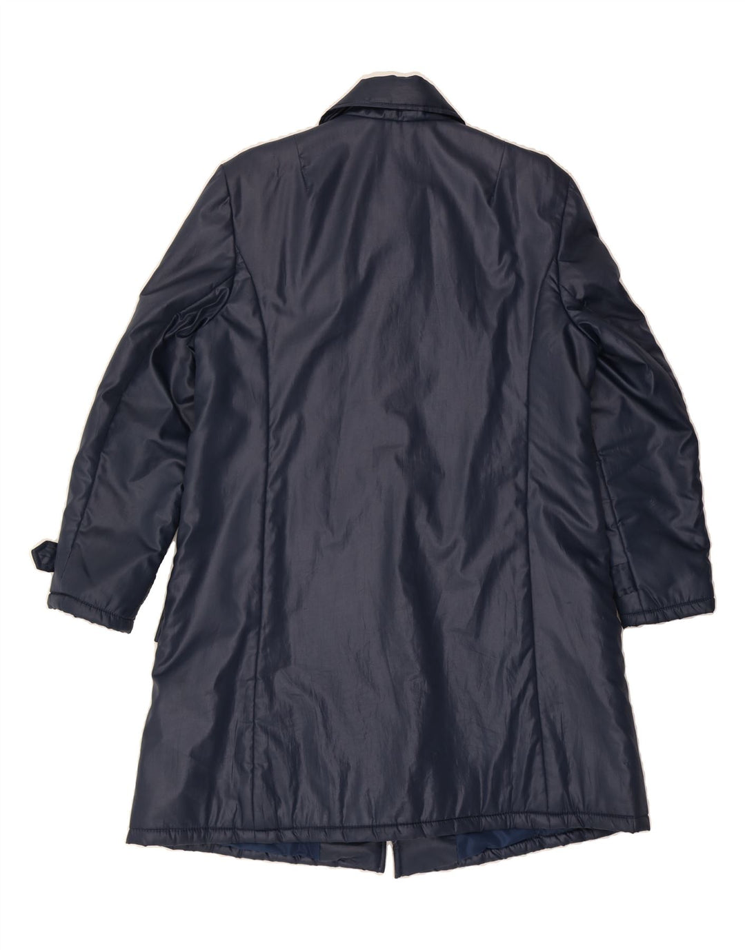 VINTAGE Womens Overcoat UK 18 XL Navy Blue Vintage Vintage and Second-Hand Vintage from Messina Hembry 