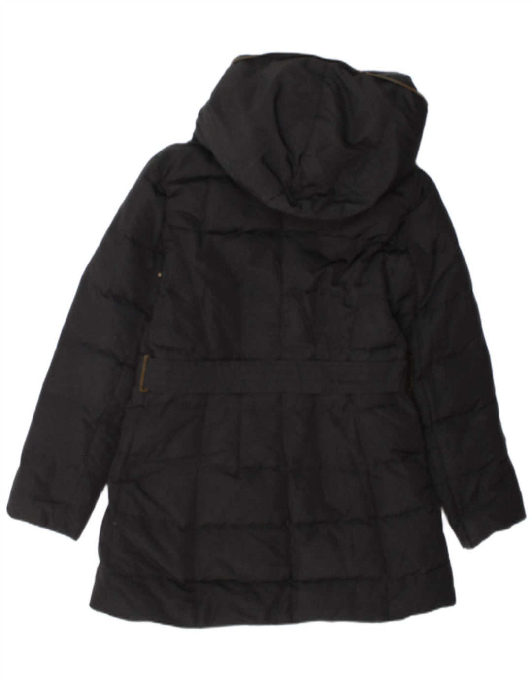 Cappotto imbottito con cappuccio da donna Zara UK 14 grande nero
