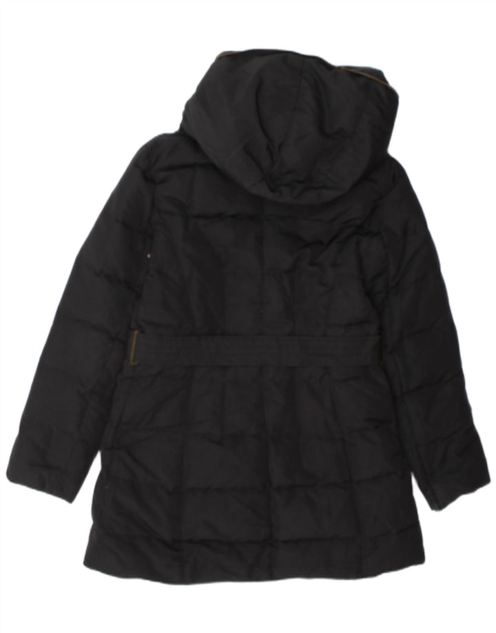 Cappotto imbottito con cappuccio da donna Zara UK 14 grande nero