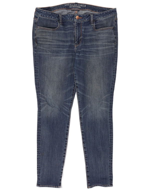 Jeans Jegging da donna American Eagle UK 18 XL W38 L28 Cotone blu