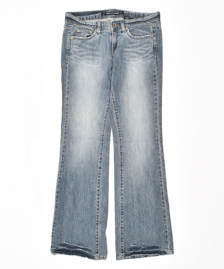 Jeans svasati Time Square da donna DKNY US 9 Large W32 L33 cotone blu