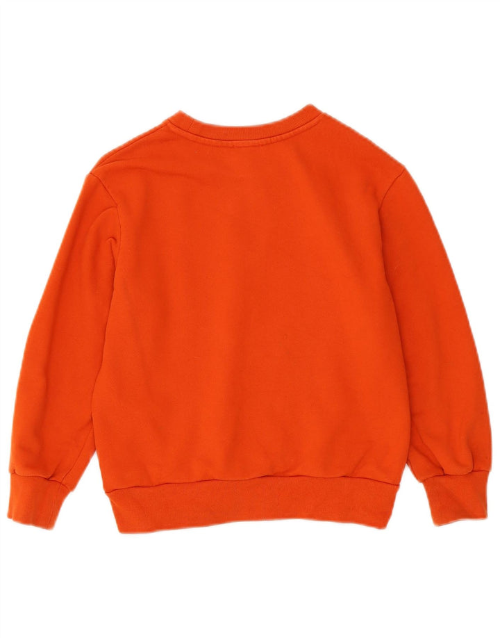 Diesel Felpa con grafica per ragazzi Maglione 7-8 anni in cotone arancione
