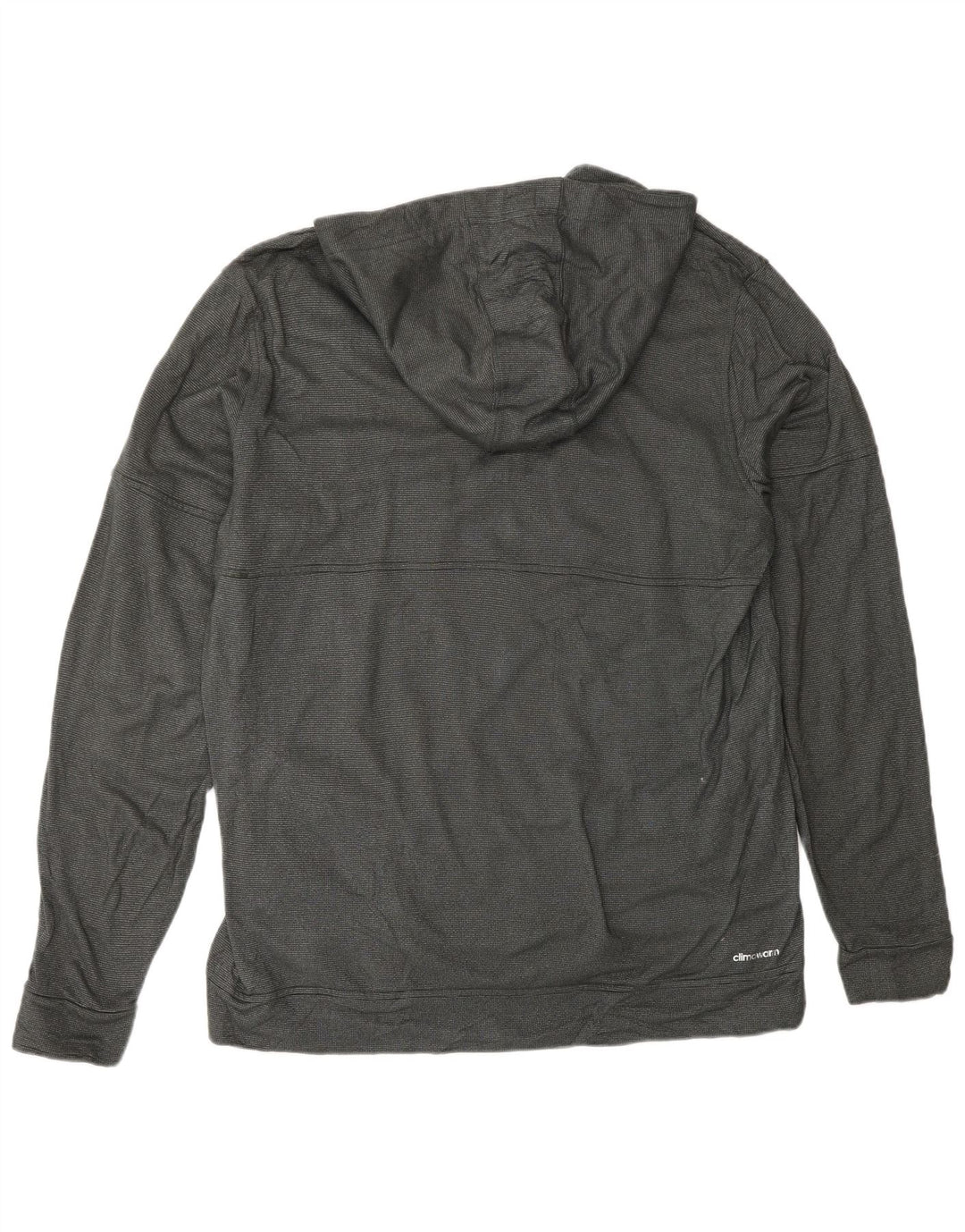 Felpa con cappuccio ADIDAS da uomo Climawarm XL poliestere maculato grigio