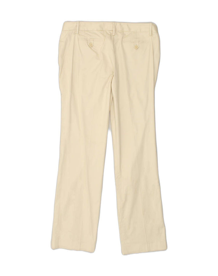 MASSIMO DUTTI Womens Straight Casual Trousers W36 L34 Beige Cotton | Vintage Massimo Dutti | Thrift | Second-Hand Massimo Dutti | Used Clothing | Messina Hembry 