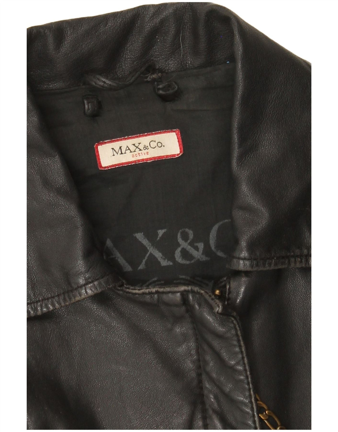 Giacca in pelle da donna Max & Co. UK 12 Grigio medio
