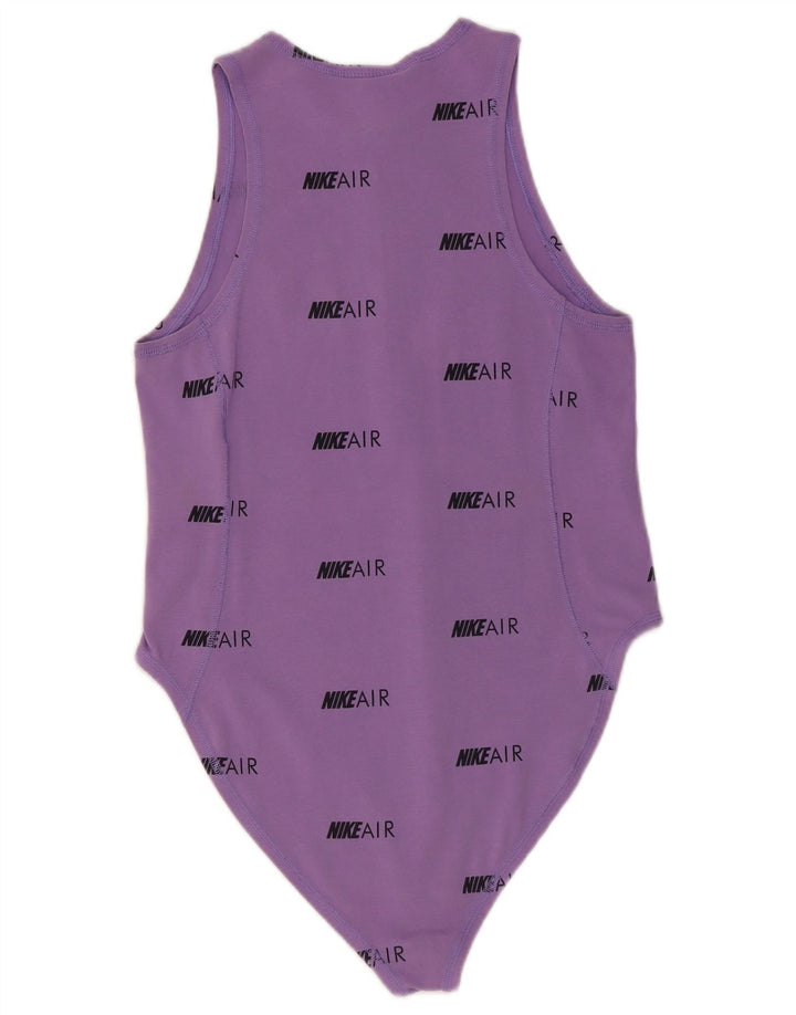 Body grafico da donna Nike UK 12 cotone viola medio