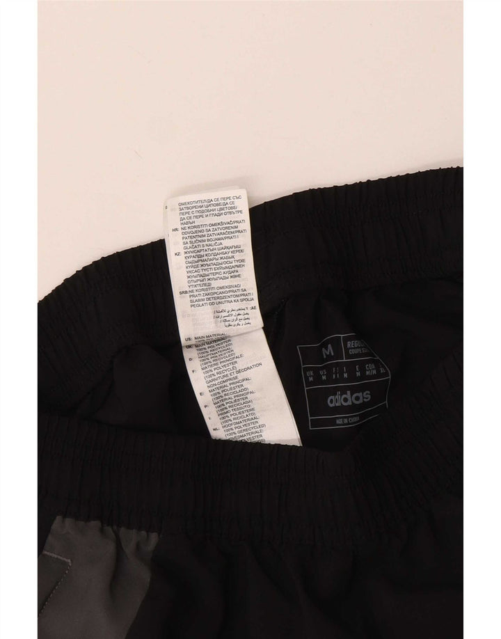 Pantaloncini sportivi grafici da uomo Adidas Medium Black Colourblock in poliestere