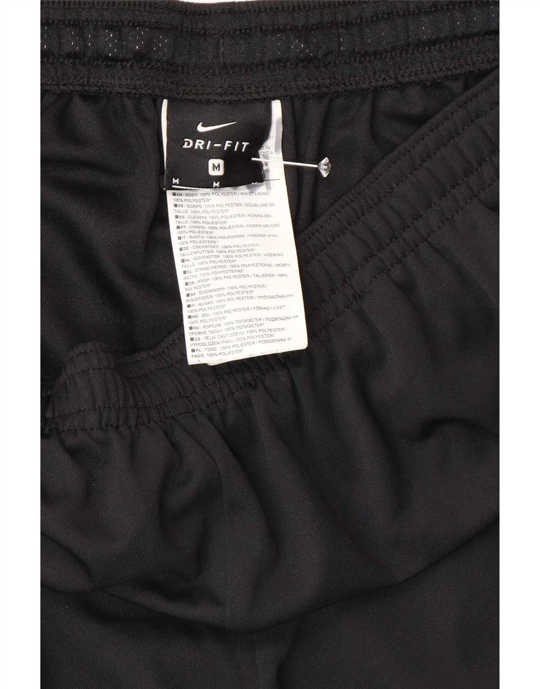 Pantaloncini sportivi Nike Bermuda da uomo, poliestere nero medio