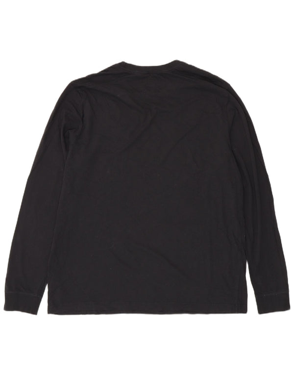 Top Nike da uomo a maniche lunghe XL in cotone nero