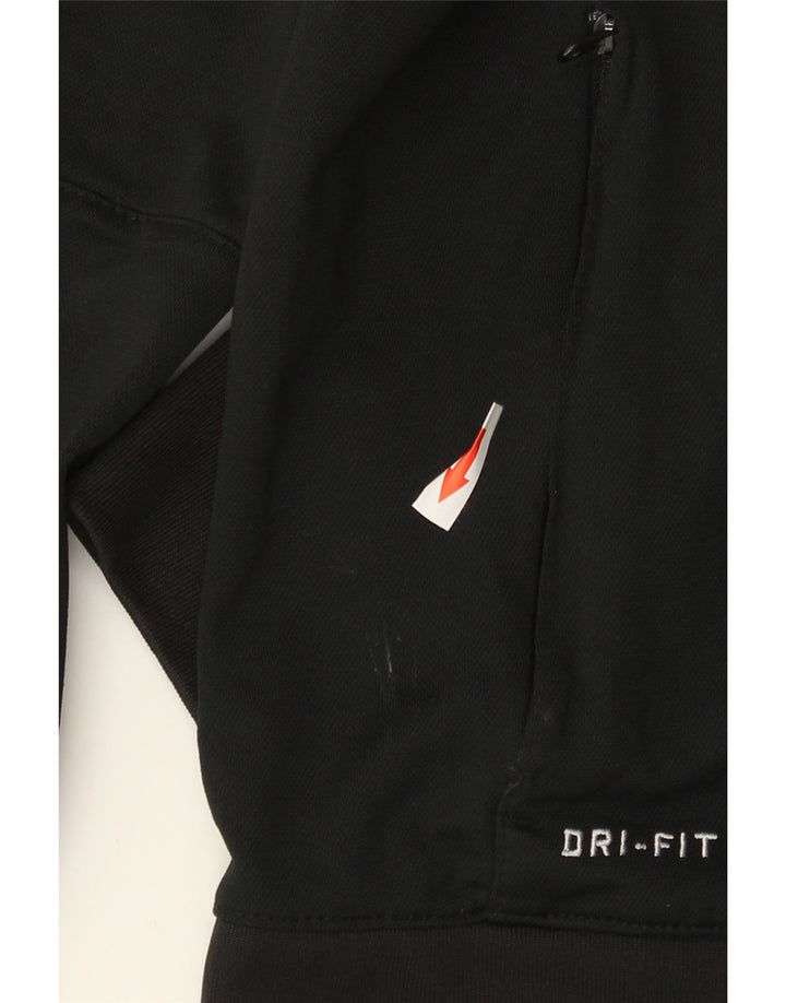 Giacca da tuta Nike Dri Fit da uomo, piccola, in poliestere color block nero
