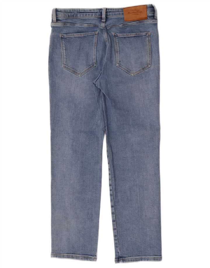 Jeans dritti da donna Massimo Dutti EU 38 Small W28 L27 Blu