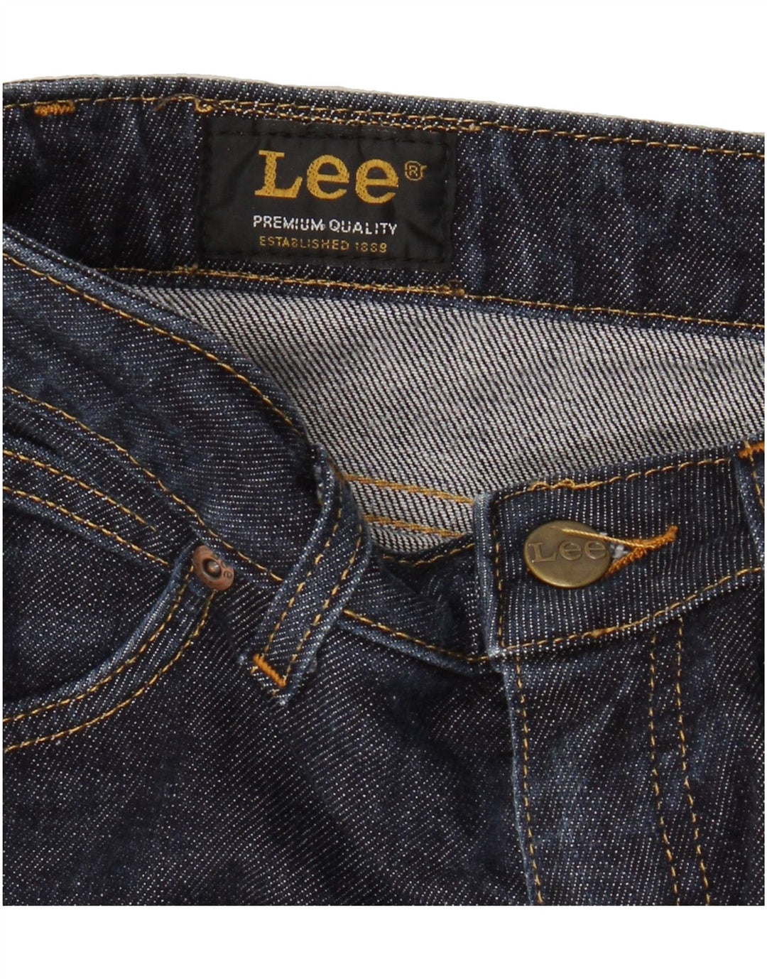 LEE Womens Norma Slim Jeans W28 L33 Navy Blue Cotton Vintage Lee and Second-Hand Lee from Messina Hembry 