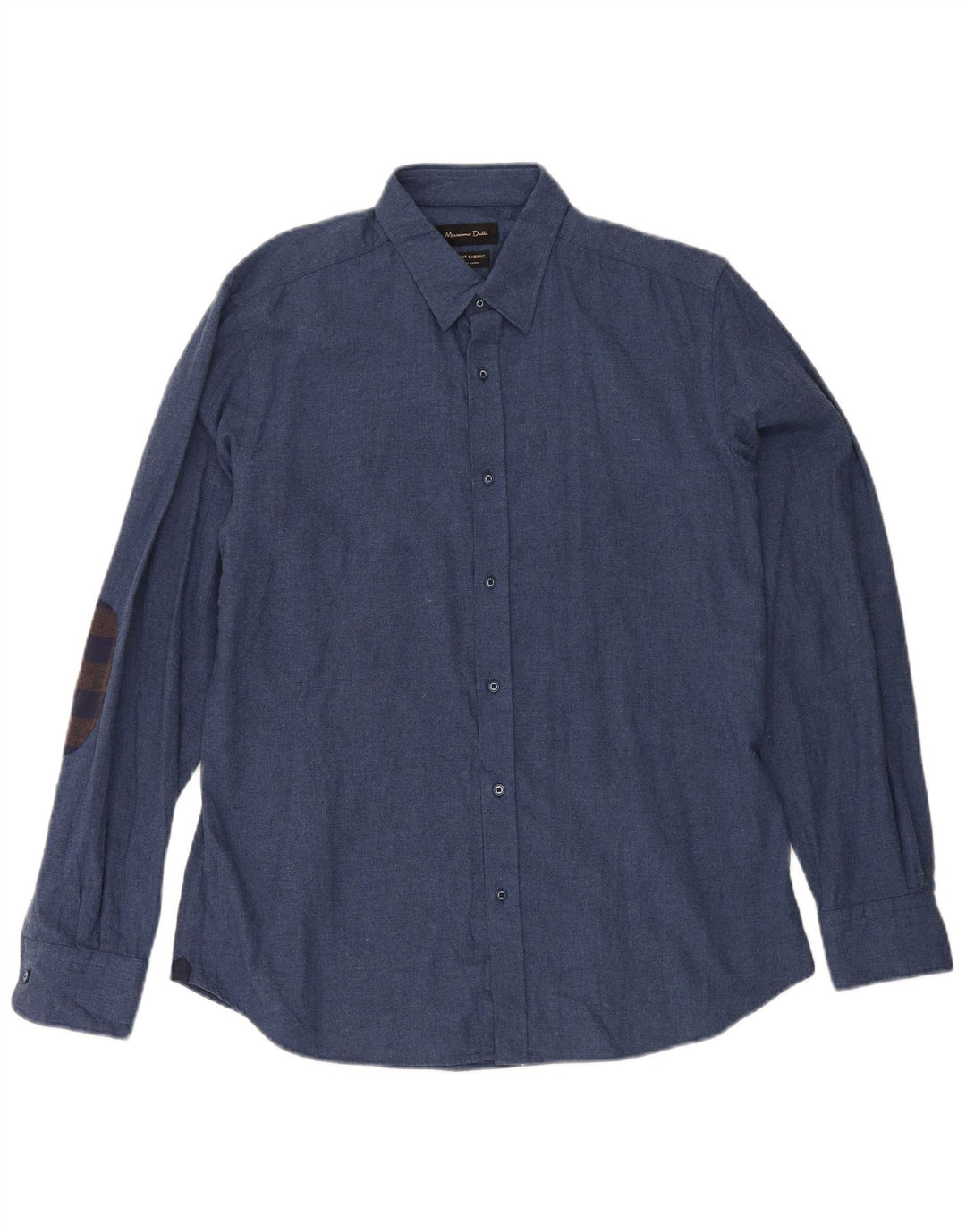 Camicia da uomo Massimo Dutti Large in cotone blu navy