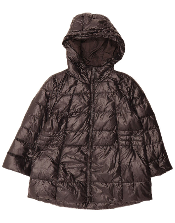 Giubbotto Imbottito con Cappuccio Donna Conte of Florence IT 46 Large Nero Poliammide